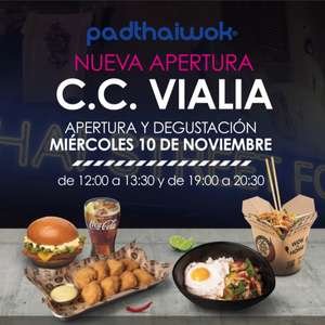 El miercoles 10 de noviembre habra degustación gratuita de comida por la inaguración de Padthaiwok en Vigo