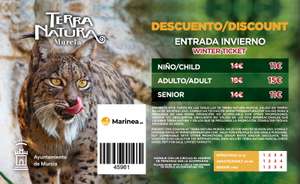 Descuento en Terra Natura Murcia 2021 - 2022