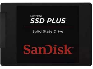 Disco duro SSD 1 TB - SanDisk SSD PLUS, Interno, Lectura 535 MB/s, Escritura 450 MB/s, Sata III, 2.5", Negro SANDISK