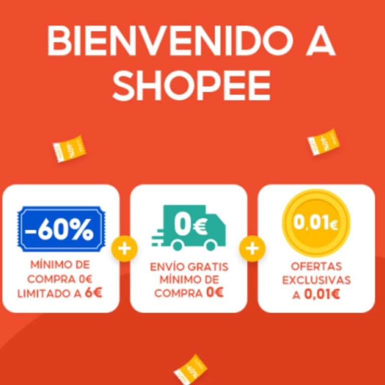 Shopee 0,01€ - Oferta de bienvenida