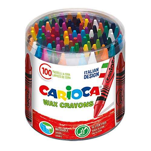Carioca Caja de Ceras, Colores Surtidos 100 Unidades. Elegir en "otros vendedores en Amazon"