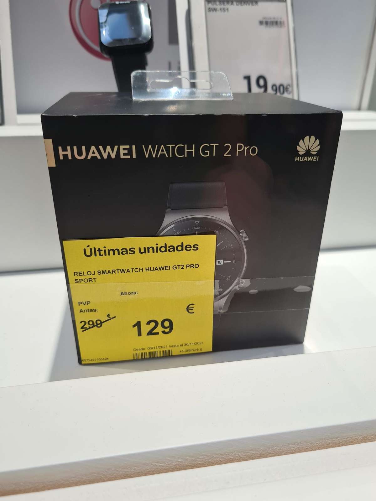 Reloj smartwacht Huawei gt2 pro sport 46mm (Carrefour Alfafar) » Chollometro