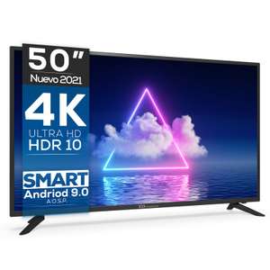 Smart TV 50" 4K UHD, Android 9.0, HbbTV, HDR10 TD Systems K50DLG12US-S