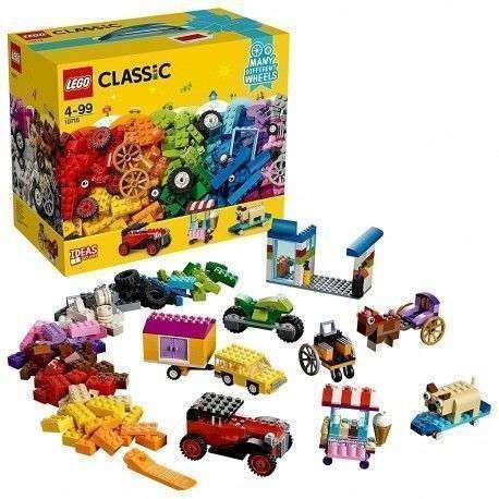 Lego Classic- Muchas Ruedas Diferentes, Juguete de Construcción Educativo y Divertido para Niñas y Niños