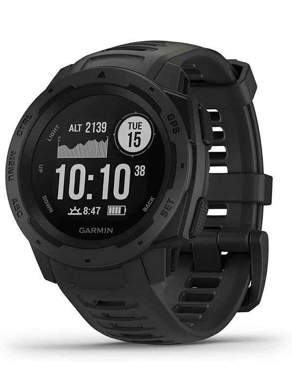 Garmin Instinct - Reloj deportivo resistente con GPS, Grafito