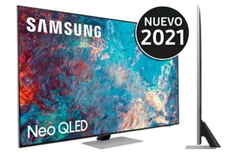TV QLED 55" - Samsung QE55QN85AATXXC, Neo QLED 4K con IA, UHD 4K, Smart TV, HDR10+, Control voz, Tizen, Plata