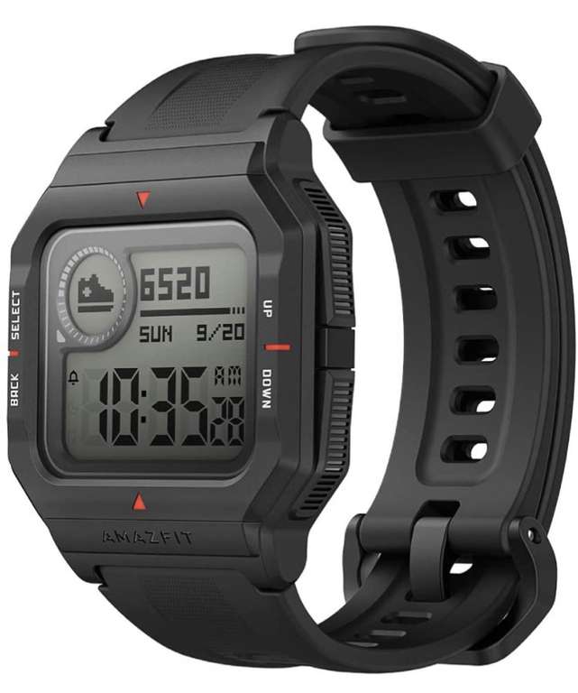 Amazfit Neo Smart Watch Reloj Inteligente 28 Días Batería NEGRO Y ROJO