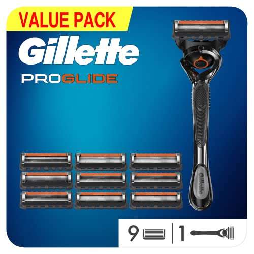 Gillette ProGlide Maquinilla de Afeitar + 10 Cuchillas de Recambio