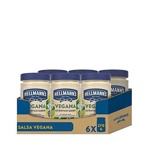 Hellmann's Salsa Vegana 270g - Pack de 6