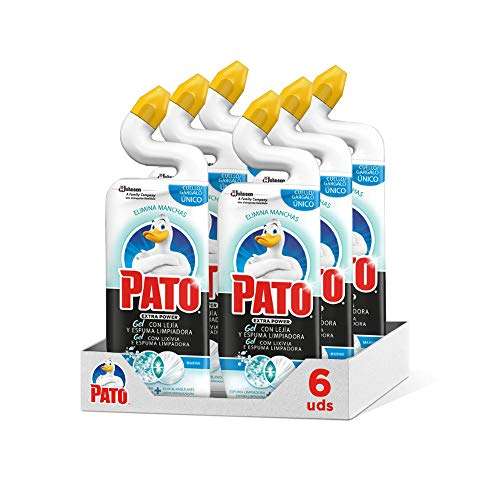Pack 6 x Pato, 750 ml WC Power Lejía fragancia Marine