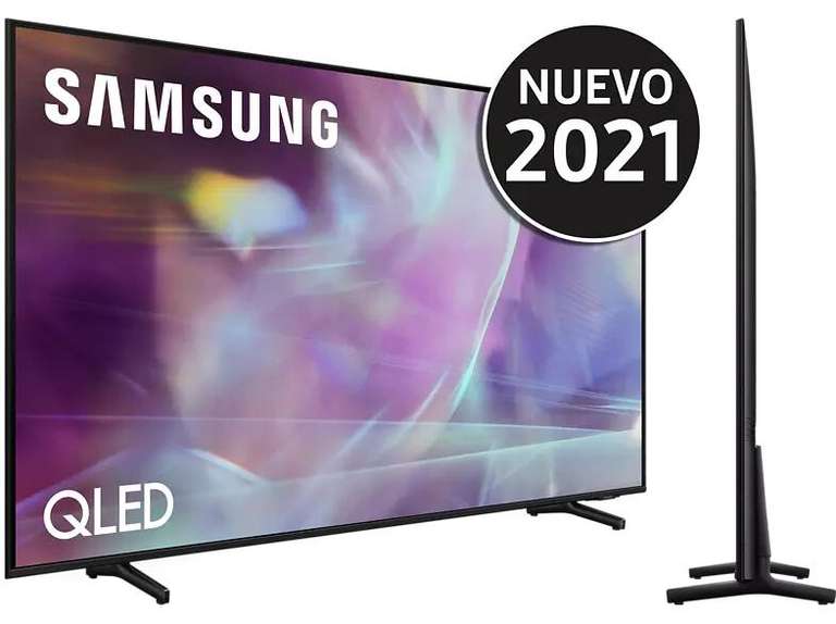 TV QLED 65" - Samsung QE65Q60AAUXXC, UHD 4K, Smart TV, HDR10+, Tizen, Motion Xcelerator, Control de voz, Negro