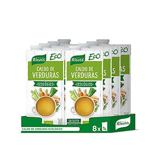 Knorr Caldo de verduras ECO - Pack de 8 x 1000 ml (Total de 8L)