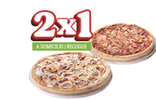 2x1 Pizzas Familiares y Medianas (Mas ofertas BLACKFRIDAY en Descripcion)