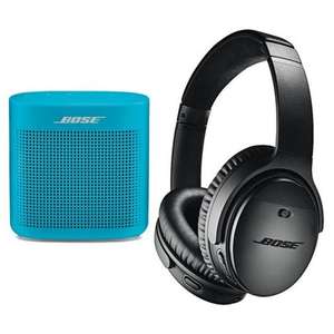Bose QuietComfort 35 II Auriculares Bluetooth + Bose SoundLink Color II Altavoz Azul