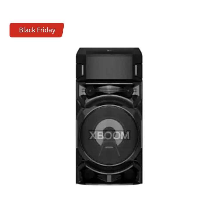 Altavoz de gran potencia - LG XBOOM RN5, USB, Radio FM, Karaoke, luces LED, Negro