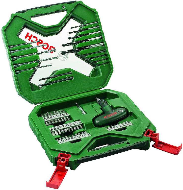 Bosch DIY Accessories 2 607 010 610 Bosch X-Line-Maletín de 54 Unidades para taladrar y atornillar