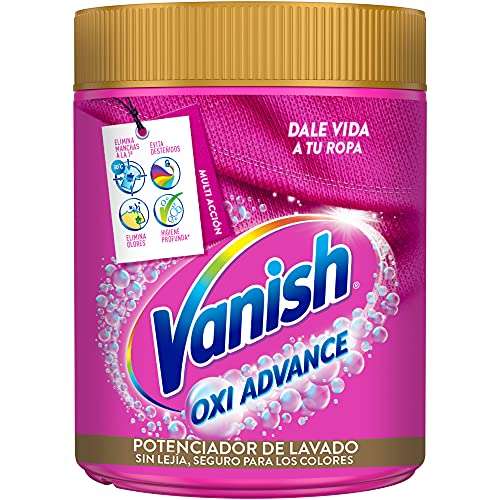 Vanish Oxi Advance Quitamanchas para la ropa, Elimina Olores y Evita Desteñidos, en Polvo, sin Lejía, 800 g