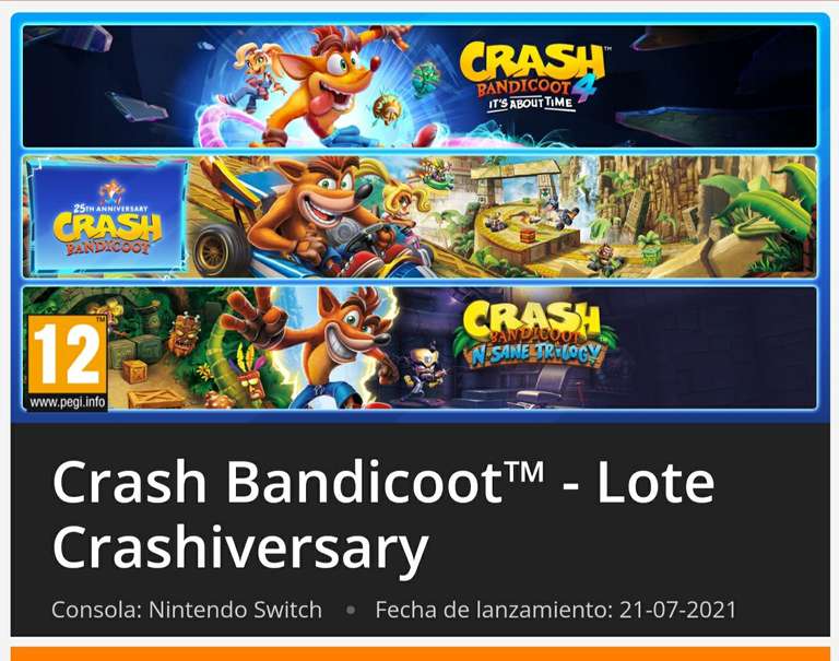 Crash Bandicoot™ - Lote Crashiversary