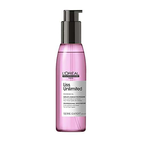 L’Oréal Professionnel | Aceite Alisador Intenso para cabellos rebeldes encrespados y alisados, Liss Unlimited, SERIE EXPERT, 125 ml