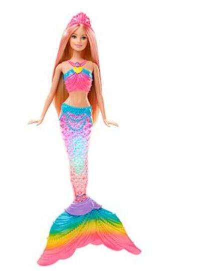 Barbie Sirena luces de arcoíris
