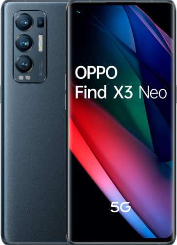 OPPO Find X3 Neo 5G - Smartphone 256GB, 12GB RAM, Dual SIM, Carga rápida 65W - Negro