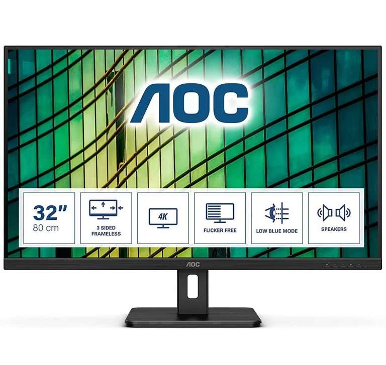 Monitor AOC U32E2N 31.5" LED UltraHD 4K