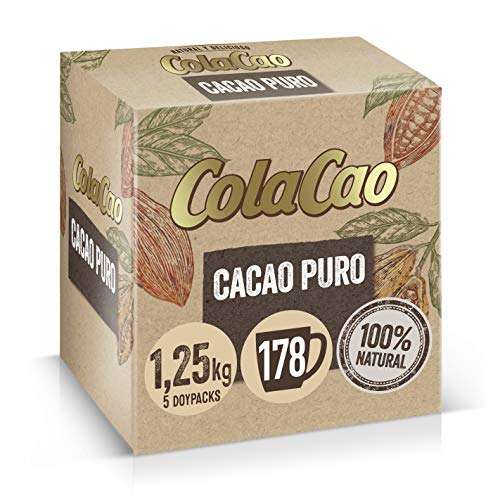 ColaCao Puro 100%: Cacao Natural y Sin Aditivos - 1,25kg's