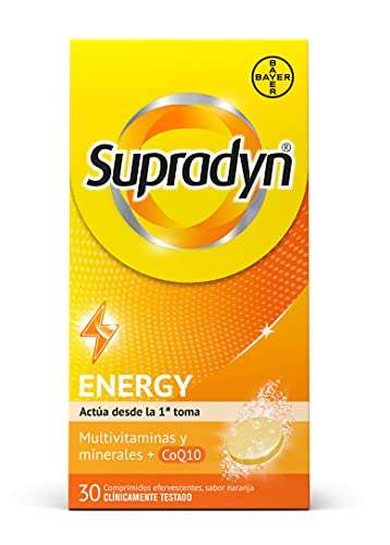 Supradyn Activo, Multivitaminas con Vitaminas, Minerales y Coenzima Q10 por 6,13€