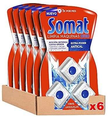 Somat Aditivo Lavavajillas Pastillas Limpia Máquinas (pack de 6, total: 18 dosis),