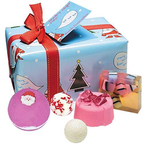 Sleigh Ride paquete de regalo en caja Set de Regalo Bomba Cosméticos de Santa