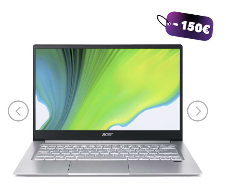 Acer Swift 3, Ryzen™ 5 4500U 8/ 256. 14" full HD ips