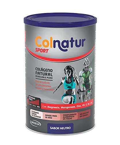 Colnatur Sport Colágeno Natural Puro para Cuidar las Articulaciones y Músculos de la Actividad Física, Sabor Neutro, 330 gr