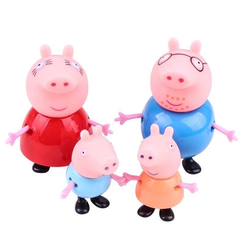 Familia Peppa Pig (4 muñecos)