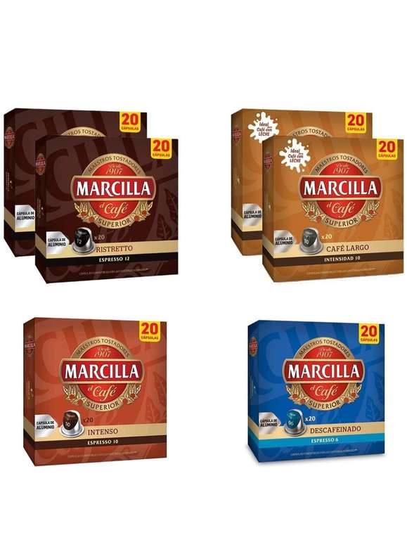 Cápsulas Marcilla compatible con Nespresso