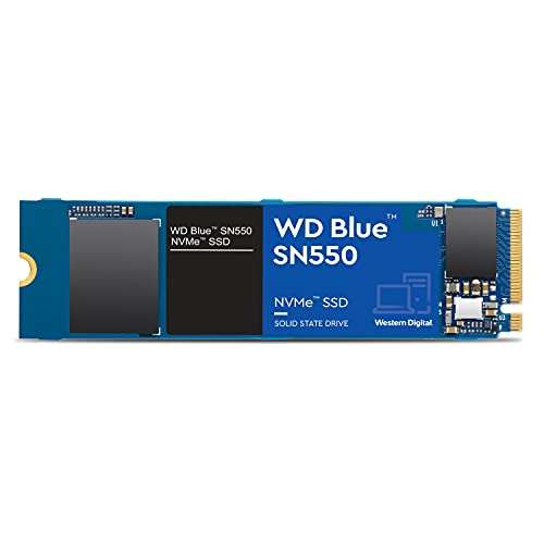 WD Blue SN550 500 GB NVMe SSD, Gen3 x4 PCIe, M.2 2280, 3D NAND