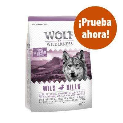 PRUEBA de pienso 400GRAMOS Wolf of Wilderness pienso para perros