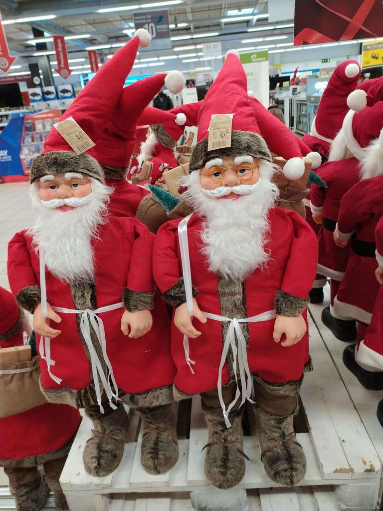 Papá Noel de 1 metro Carrefour