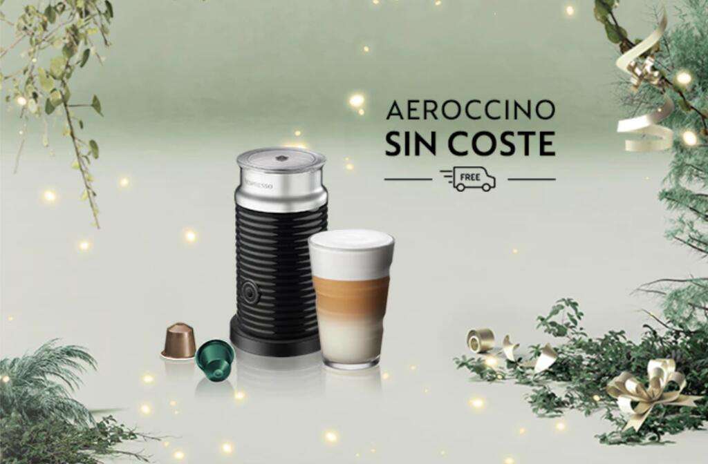 Aeroccino (70€) por comprar 400 cápsulas Nespresso »