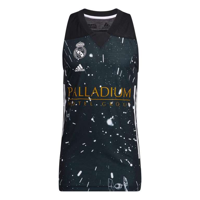Camiseta Baloncesto Segunda Equipación Negra Hombre Star Wars Real Madrid 20/21