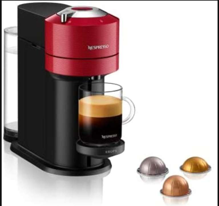 Nespresso VERTUO Cafetera de cápsulas,máquina de café expreso de Krups,5 tamaños tazas,tecnología Centrifusion, Wifi,Bluetooth
