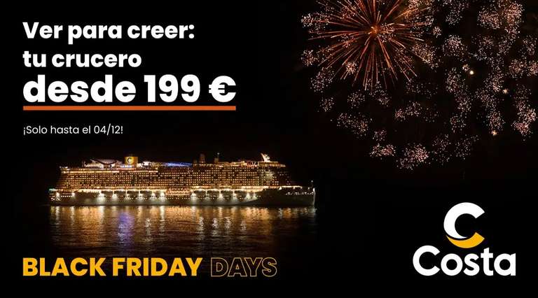 Crucero por el Mediterráneo con salida de Barcelona y con pensión completa por sólo 199 euros/persona.