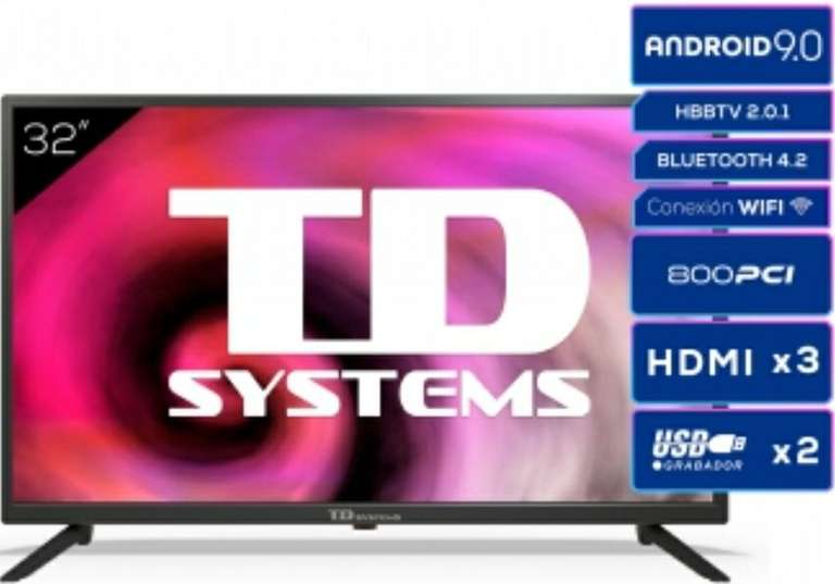TV LED 32" TD Systems Smart TV
