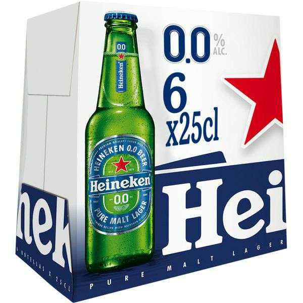 2a unidad al 50% Pack de 6 botellas Heineken 0,0 [2,76 el pack]