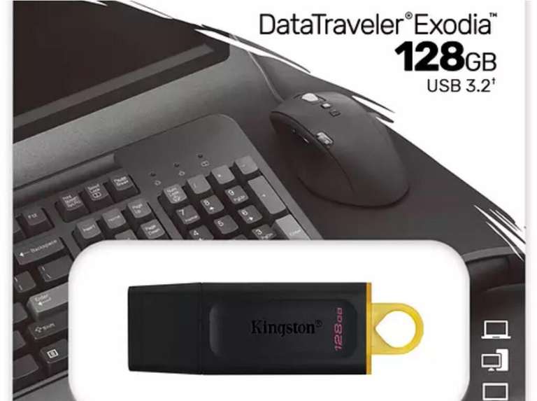 USB 128 GB - Kingston Exodia DTX/128GB, 5 Gbit/s, USB 3.2 Gen 1