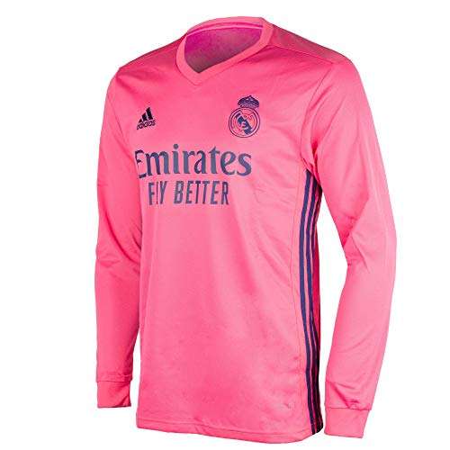 Adidas Real Madrid Temporada 2020/21 Camiseta Manga Larga Segunda Equipación Oficial