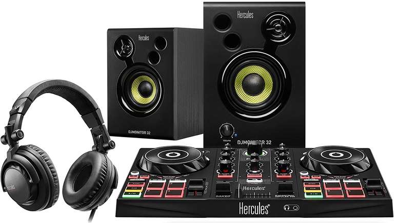 Kit DJ HERCULES DJStarter Kit controlador + Altavoces + auriculares