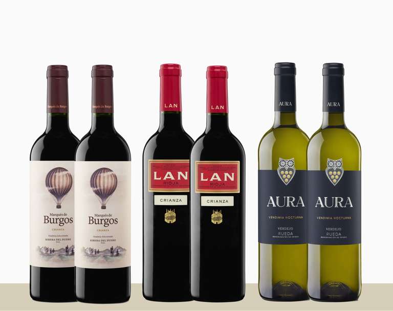 Pack de vinos RRR (Rioja Rueda Ribera)