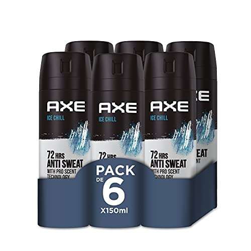 Desodorante AXE Ice Chill Rock Desodorante - 150 ml - Pack de 6