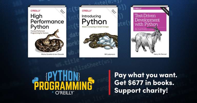 Humble Bundle: Libros Python by O’Reilly