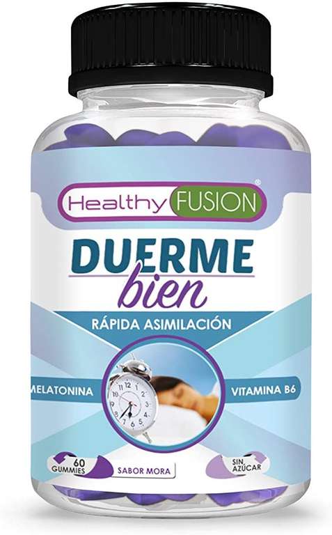 DUERME BIEN – Melatonina Pura 100% + Vitamina B6 (7.26€ compra recurrente)